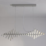 Art-Inspired Fishbone LED Dining Room Pendant Light Image - 11