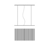 Art-Inspired Fishbone LED Dining Room Pendant Light Image - 7