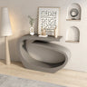 Artistic Abstract Metal Twist Design Black Console Table Image - 5