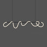 Artistic Adjustable LED Loop Island Pendant Light Image - 7