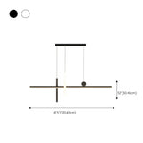 Artistic Adjustable Ring and Ball Island Pendant Light Image - 15