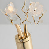 Artistic Branch Base Frosted Flower Shade Table Lamp Image - 10