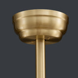 Artistic Firefly Crystal Decor Brass Ceiling Fan Light Image - 5