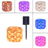 Artistic Outdoor Christmas Copper Wire String Lights Image - 7