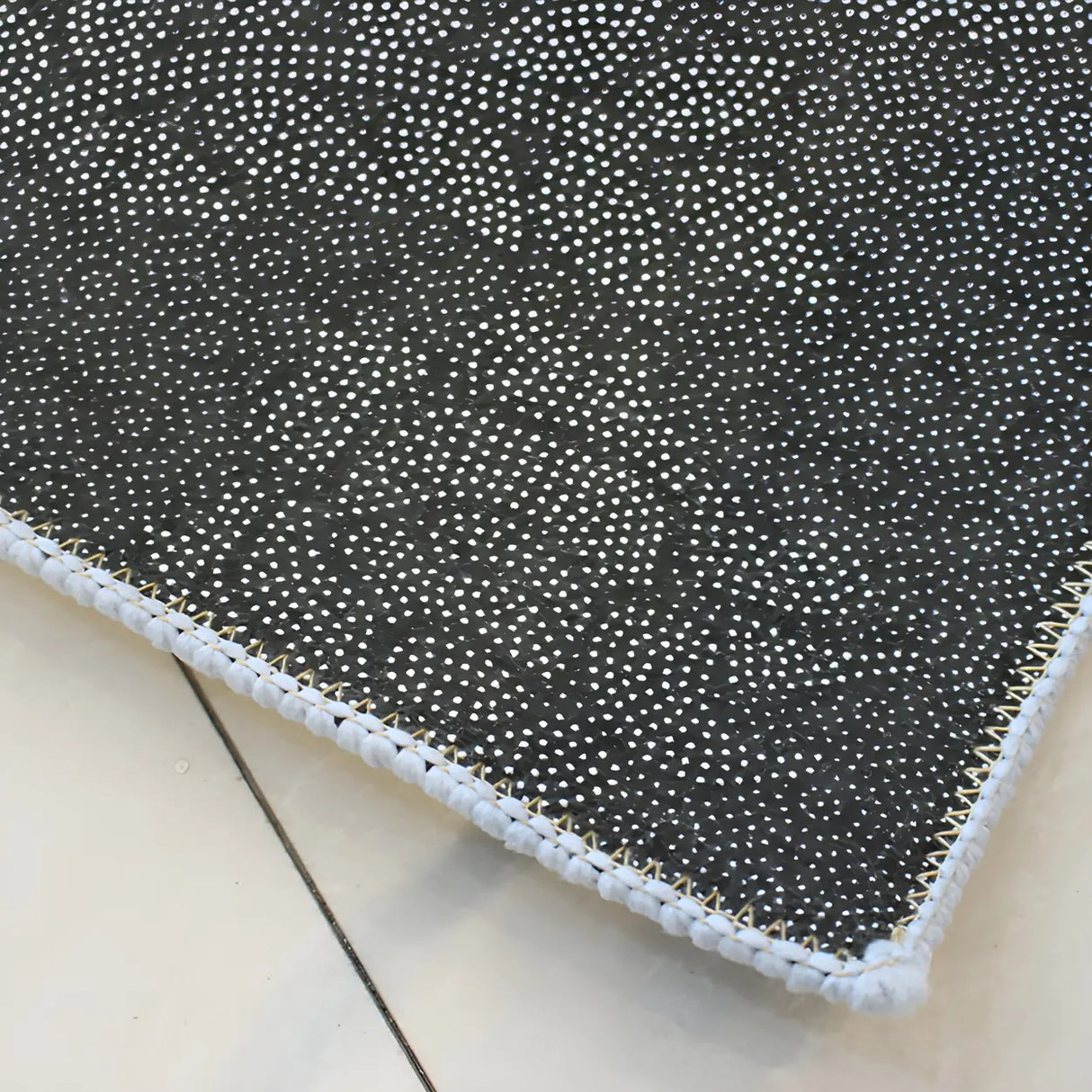 Artistic Rectangle Polyester Grey Floral Area Rug Image - 12
