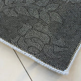 Artistic Rectangle Polyester Grey Floral Area Rug Image - 12