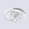 Artistic Ring White LED Ceiling Fan with Light Image - 2