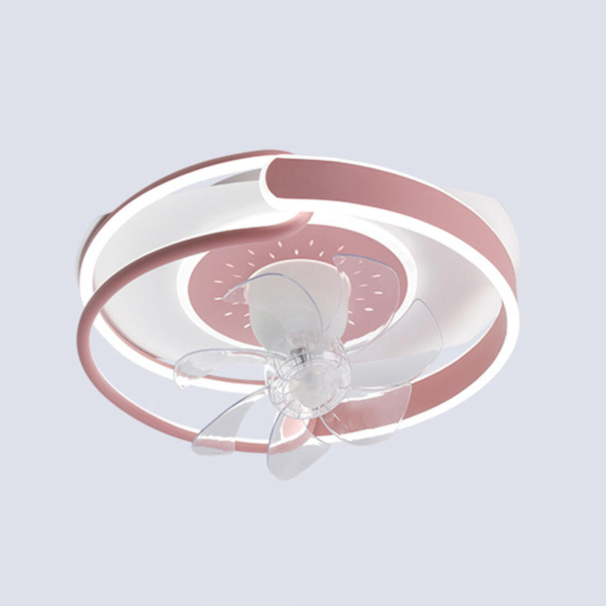 Artistic Ring White LED Ceiling Fan with Light Image - 5