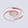 Artistic Ring White LED Ceiling Fan with Light Image - 5