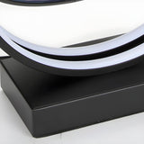 Artistic Round Landscape Painting Decorative Table Lamp Image - 21