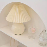 Artistic Spherical Ceramic Base Bedside Table Lamp Image - 2