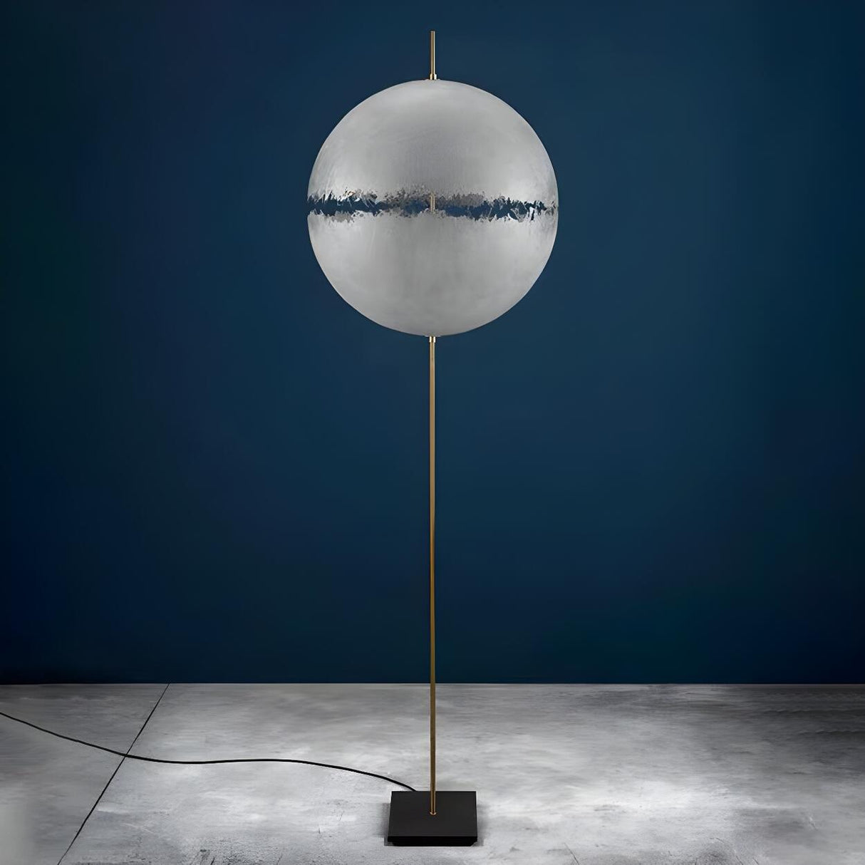 Artistic Spherical Glass PostKrisi F 64 Floor Lamp Image - 11