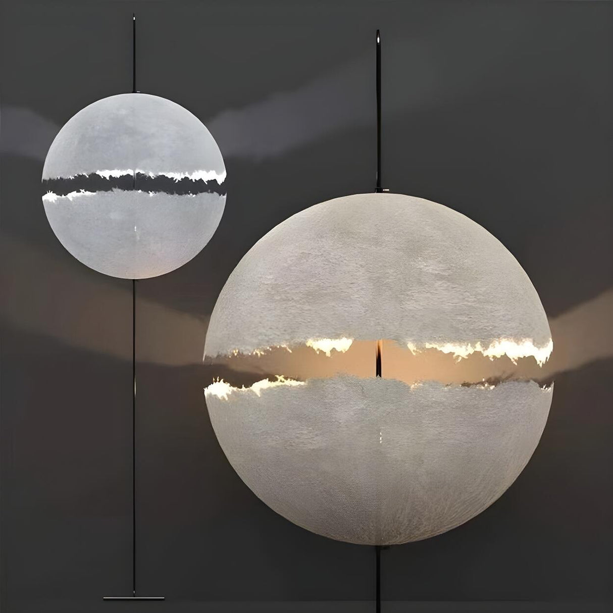 Artistic Spherical Glass PostKrisi F 64 Floor Lamp Image - 8