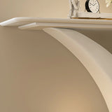 Artistic Stone White Abstract Base Narrow Console Table Image - 8