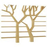 Artistic Tree Shape Open Etagere Wood Display Bookcase Image - 5