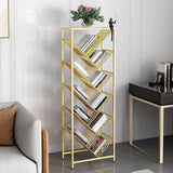 Artistic Tree Vertical Rectangular Open Metal Bookcase Image - 13