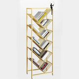 Artistic Tree Vertical Rectangular Open Metal Bookcase Image - 5