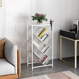 Artistic Tree Vertical Rectangular Open Metal Bookcase Image - 8