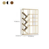 Artistic Vertical Geometric Open Etagere Large Bookshelf Image - 17