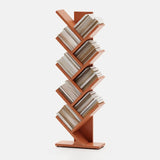 Artistic Vertical Rubberwood Branch Bookcase Black Image - 10