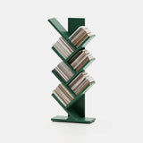 Artistic Vertical Rubberwood Branch Bookcase Black Image - 18