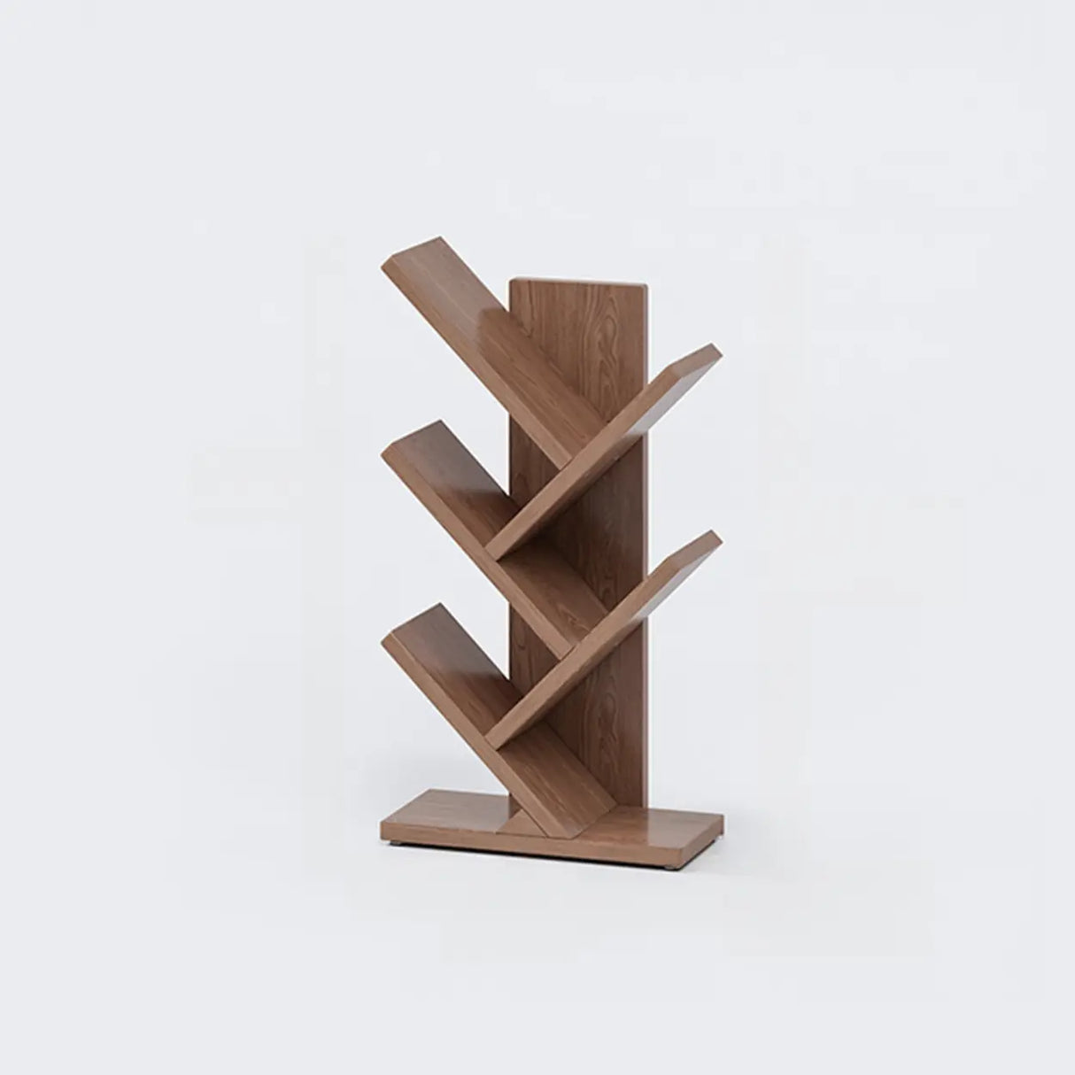 Artistic Vertical Rubberwood Branch Bookcase Black Image - 26