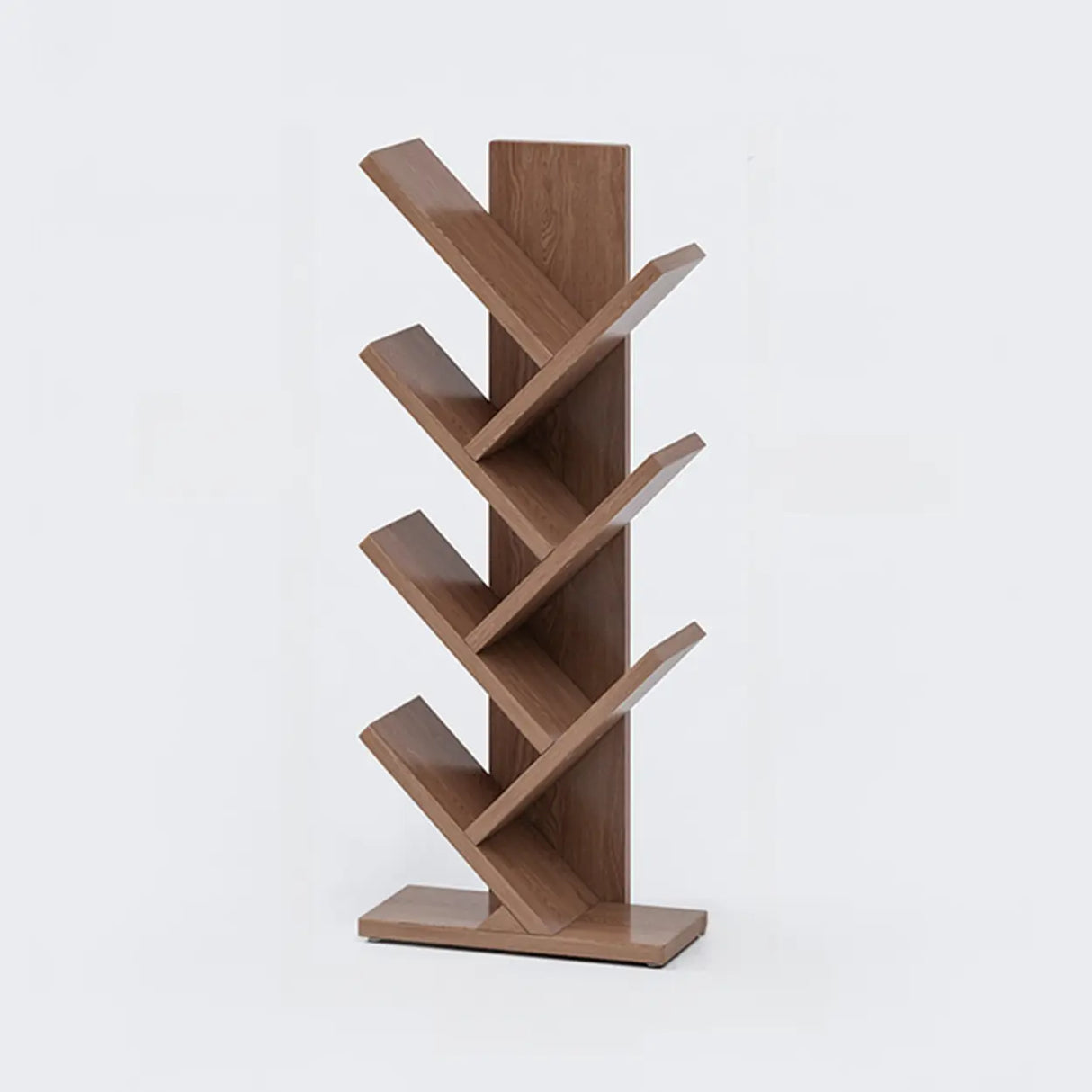 Artistic Vertical Rubberwood Branch Bookcase Black Image - 27
