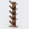 Artistic Vertical Rubberwood Branch Bookcase Black Image - 28