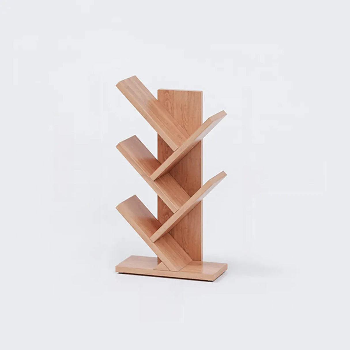 Artistic Vertical Rubberwood Branch Bookcase Black Image - 29