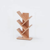 Artistic Vertical Rubberwood Branch Bookcase Black Image - 29