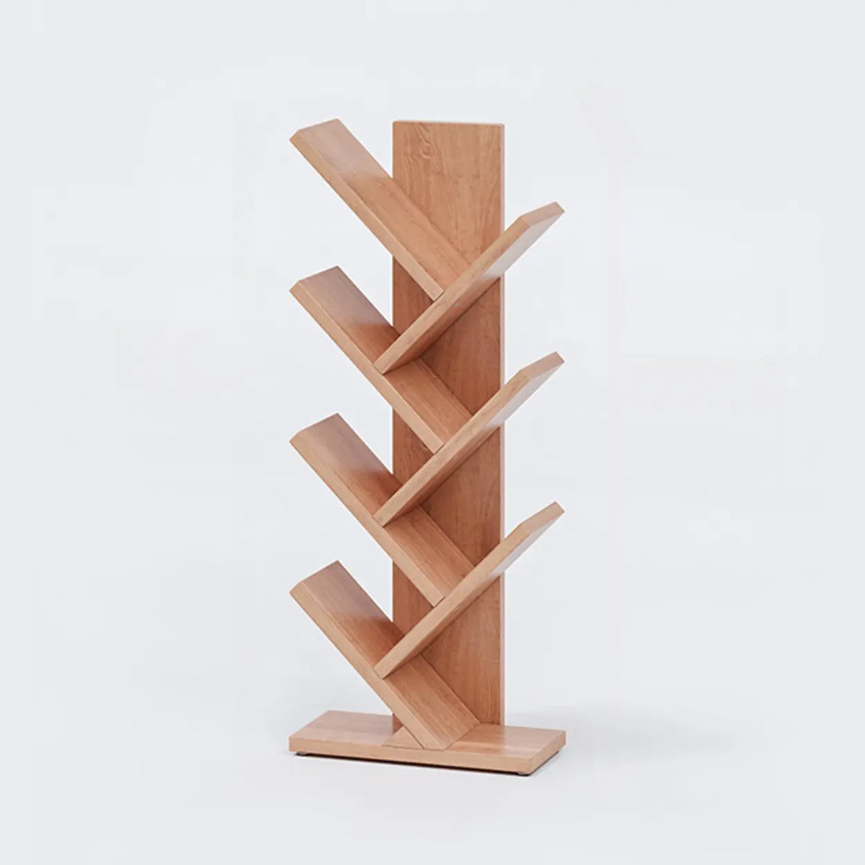 Artistic Vertical Rubberwood Branch Bookcase Black Image - 30