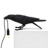 Artistic White Bird Shaped Resin Bedroom Table Lamp Image - 6