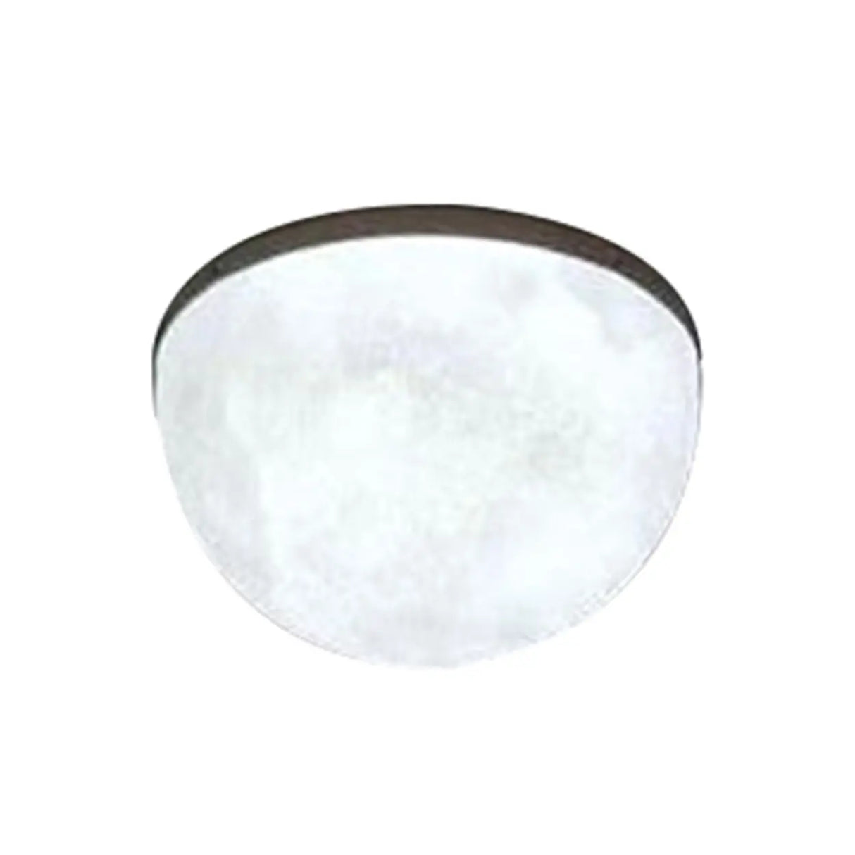Astronomic Grey Dome Moon Resin Flush Mount Light Image - 6