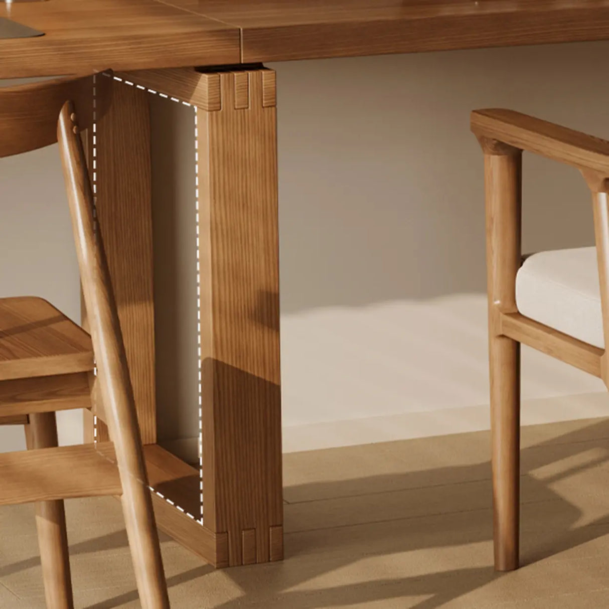 Auburn Finish Standard Wood Computer Desk with Drawers Image - 19