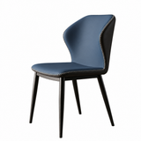 Wingback Faux Leather Upholstered Dining Chair