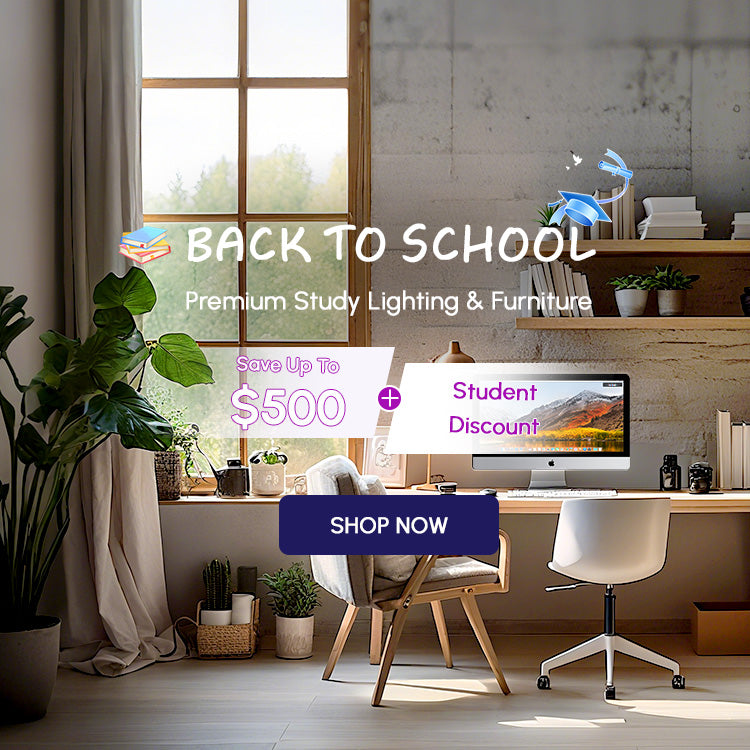Back-to-school Promotion with Study Lighting and Furniture: Up to 80% OFF