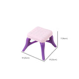Ball Feet Plastic Castle Shape Pink Kids Vanity with Mirror Image - 14