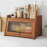 Bamboo Desktop Stand Ladder Natural Display Cabinet Image - 4