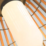 Bamboo Lantern Outdoor Table Lamp Portable Pillar Light Image - 12