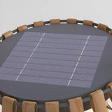 Bamboo Lantern Outdoor Table Lamp Portable Pillar Light Image - 13