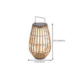 Bamboo Lantern Outdoor Table Lamp Portable Pillar Light Image - 16