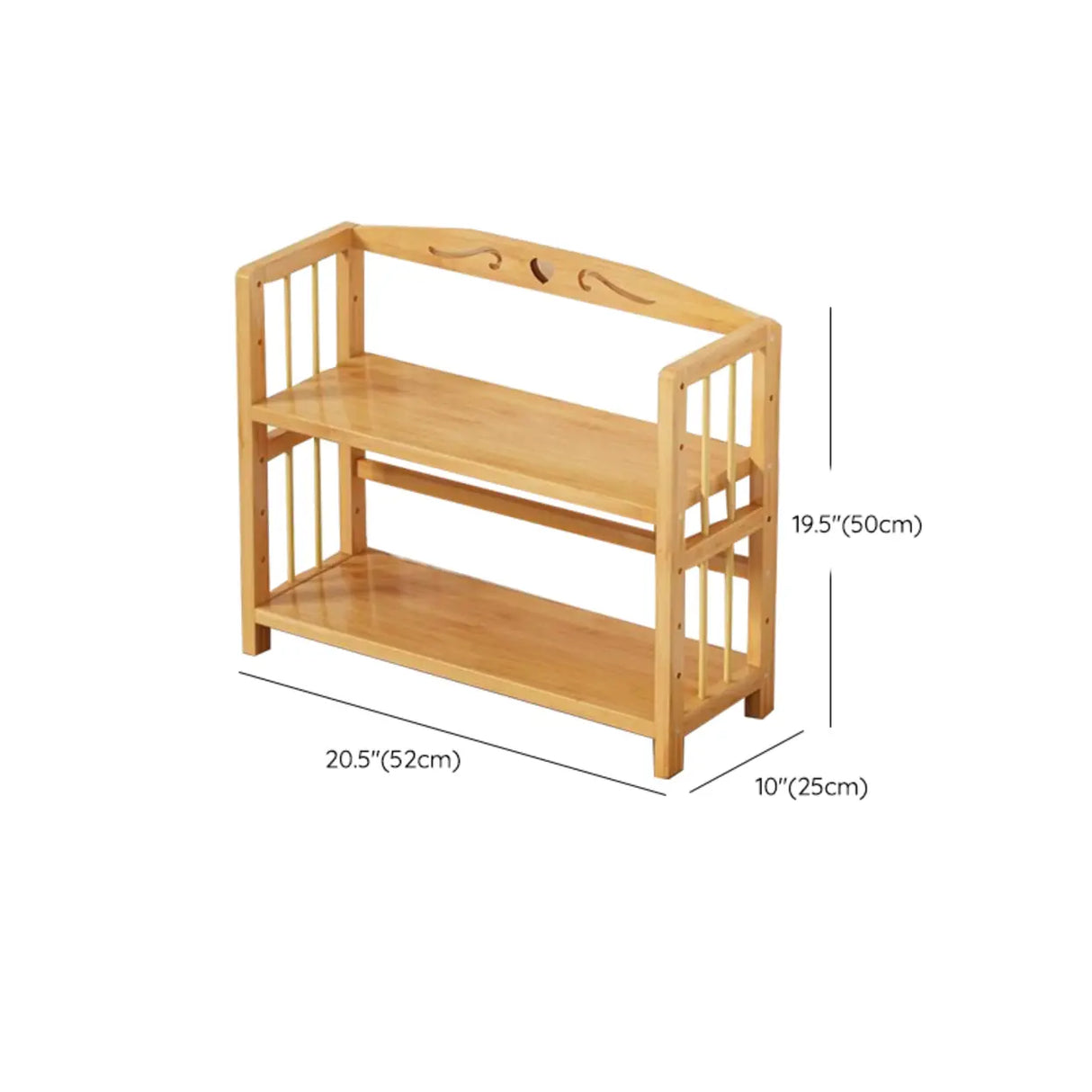 Bamboo Rustic Adjustable Shelves Wood Vertical Bookcase 