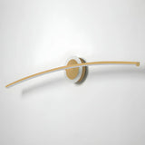 Bathroom Creative Minimalist Curved Strip Vanity Light Image - 12