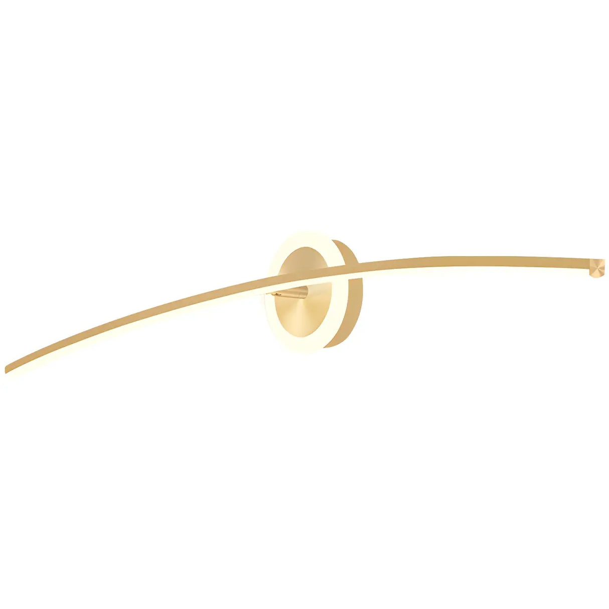 Bathroom Creative Minimalist Curved Strip Vanity Light Image - 9