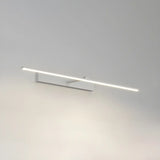 Bathroom Minimalist LED Strip Metal Wall Vanity Light Image - 10
