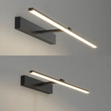 Bathroom Minimalist LED Strip Metal Wall Vanity Light Image - 17