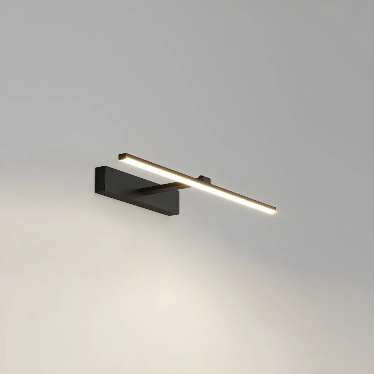Bathroom Minimalist LED Strip Metal Wall Vanity Light Image - 18