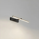 Bathroom Minimalist LED Strip Metal Wall Vanity Light Image - 18