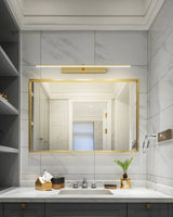 Bathroom Minimalist LED Strip Metal Wall Vanity Light Image - 26