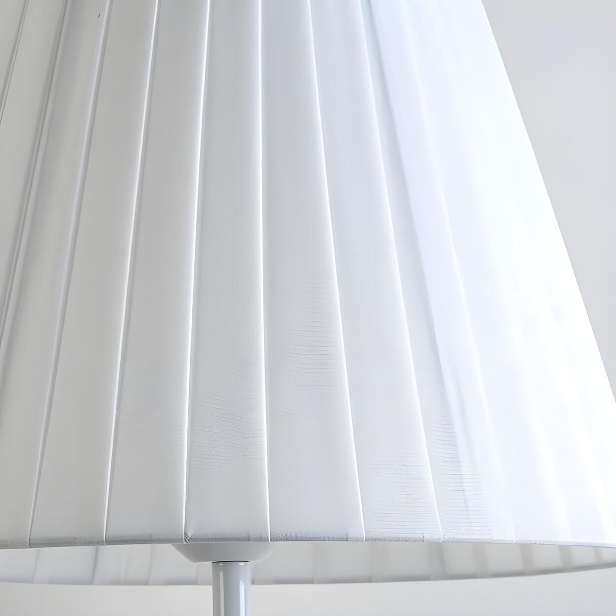 Bedroom Barrel Elegant White Column Floor Lamp Image - 7